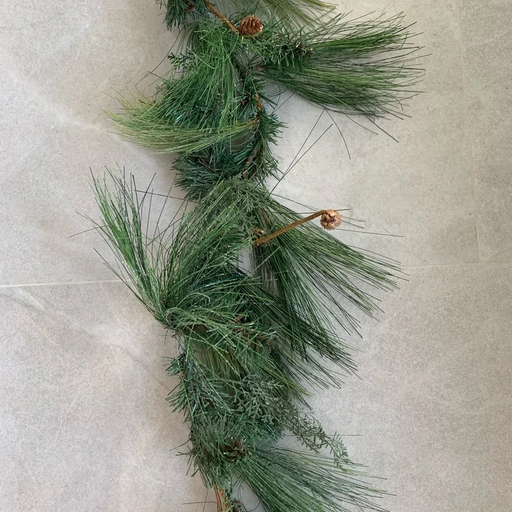Threshold pine glitter pine code 6ft garland